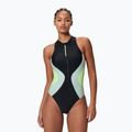 Dámské jednodílné plavky Speedo Ocean Flex Zip black/pale clover
