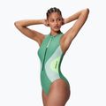 Dámské jednodílné plavky Speedo Ocean Flex Zip fortune green/pale clover 3