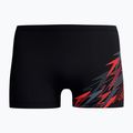 Pánské plavecké boxerky Speedo Medley Logo Aquashort anthracite/hrr
