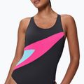 Dámské jednodílné plavky Speedo Hyperboom Butterfly Back anthracite/margarita pink 4