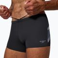 Pánské plavky boxerky Speedo Hyperboom Aquashort anthracite/coin grey 4