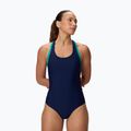 Dámské jednodílné plavky Speedo Colorblock Racerback peacoat/peacock teal