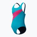 Dětské jednodílné plavky Speedo Hyperboom Butterfly Back mayan blue/margarita pink 3