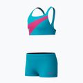 Dětské dvoudílné plavky Speedo Hyperboom Butterfly Back Mayan Blue/Margarita Pink 3