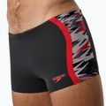 Plavecké boxerky Speedo Hyperboom Splice Aquashort anthracite/high risk red 5