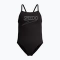 Dětské jednodílné plavky Speedo Endurance+ Logo Thinstrap anthracite