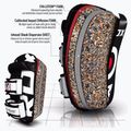 Boxerská lapa RDX T3 Muay Thai Training Shield Kick Pads white/black 5