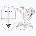 Boxerská lapa RDX T3 Muay Thai Training Shield Kick Pads white/black 6