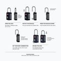 Zámek CabinZero Travel TSA Lock absolute black 2