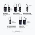 Zámek CabinZero Travel TSA Lock original grey 2
