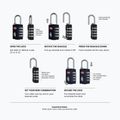 Zámek CabinZero Travel TSA Lock sage forest 2