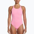 Nike Hydrastrong Solid Fastback dámské jednodílné plavky růžové NESSA001-660 4