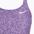 Dámské jednodílné plavky Nike Hydrastrong Multi Print Fastback space purple 3