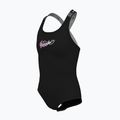 Dětské jednodílné plavky  Nike Swim Girls Logo Tape Crossback black/playful pink/white/playful pink 3