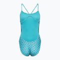 Dámské jednodílné plavky  Nike Hydrastrong Multi Print Cutout blue 2