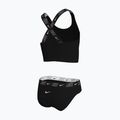 Dětské dvoudílné plavky Nike Logo Tape Crossback Midkini black 2