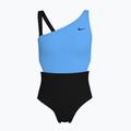 Dětské jednodílné plavky  Nike Color Block Asymmetrical Monokini black