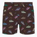 Pánské plavecké šortky Nike Multi Print 5" Volley baroque brown