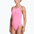 Dámské jednodílné plavky Nike Hydrastrong Solid pink glow