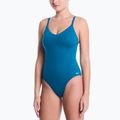 Dámské jednodílné plavky Nike Essential V-Neck green abyss