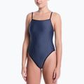 Dámské jednodílné plavky Nike Ocean Bound Ripple Texture Square Neck slate