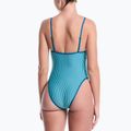 Dámské jednodílné plavky Nike Ocean Bound Ripple Texture Square Neck bleached turquoise 3