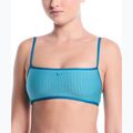 Horní díl plavek Nike Ripple Texture Bralette Classic Bikini bleached turquoise
