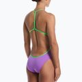 Dámské jednodílné plavky Nike Hydrastrong Logo Graphic T-Back bright violet 3