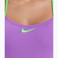 Dámské jednodílné plavky Nike Hydrastrong Logo Graphic T-Back bright violet 4
