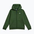 Dětská mikina New Balance Brush Back Small Logo Full Zip Hoodie dark alpine green