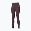 Dámské běžecké legíny Mizuno Active Warmalite Long Tight raisin