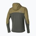 Pánská běžecká bunda Mizuno Active Warmalite Hybrid Full Zip Hooded Long Sleeve Top forest night 2