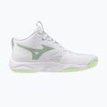 Dámské volejbalové boty Mizuno Wave Momentum Elite Mid white/balsam green/ambrosia 2