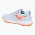 Dámské volejbalové boty Mizuno Wave Momentum Pro blue finch/lava orange/flamingo coral 3