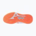 Dámské házenkářské boty Mizuno Wave Stealth Neo 2.1 blue finch/lava orange/white 3