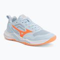 Dámské házenkářské boty Mizuno Wave Stealth Pro blue finch/lava orange