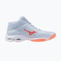Dámské volejbalové boty Mizuno Wave Lightning Pro Mid blue finch/lava orange/flamingo coral 2