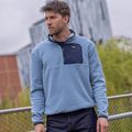 Pánská fleecová mikina REGATTA Frankie Borg Half Zip grey mirage/black 10