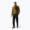 Pánská fleecová mikina REGATTA Frankie Borg Half Zip rich tan/black 2