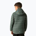 Dětská péřová bunda REGATTA Hooded Marizion dark forest green/wild lime 4
