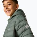 Dětská péřová bunda REGATTA Hooded Marizion dark forest green/wild lime 9