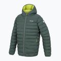 Dětská péřová bunda REGATTA Hooded Marizion dark forest green/wild lime 16