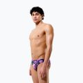 Pánské plavky  Speedo Printed Brief techno jungle/orchid shine 5