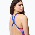Dámské jednodílné plavky Speedo FL Placement Printed Powerback brushy shadows/cruise 5
