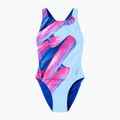 Dámské jednodílné plavky Speedo FL Placement Printed Powerback brushy shadows/cruise 7