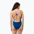 Dámské jednodílné plavky Speedo Solid Turnback denim teal 3