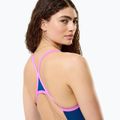 Dámské jednodílné plavky Speedo Solid Turnback denim teal 4