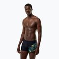 Pánské plavecké boxerky Speedo Medley Logo Aquashort anthracite/hyper teal 5