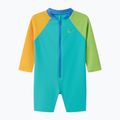 Dětské jednodílné plavky Speedo Colorblock Zip LS aqua breeze