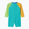 Dětské jednodílné plavky Speedo Colorblock Zip LS aqua breeze 2